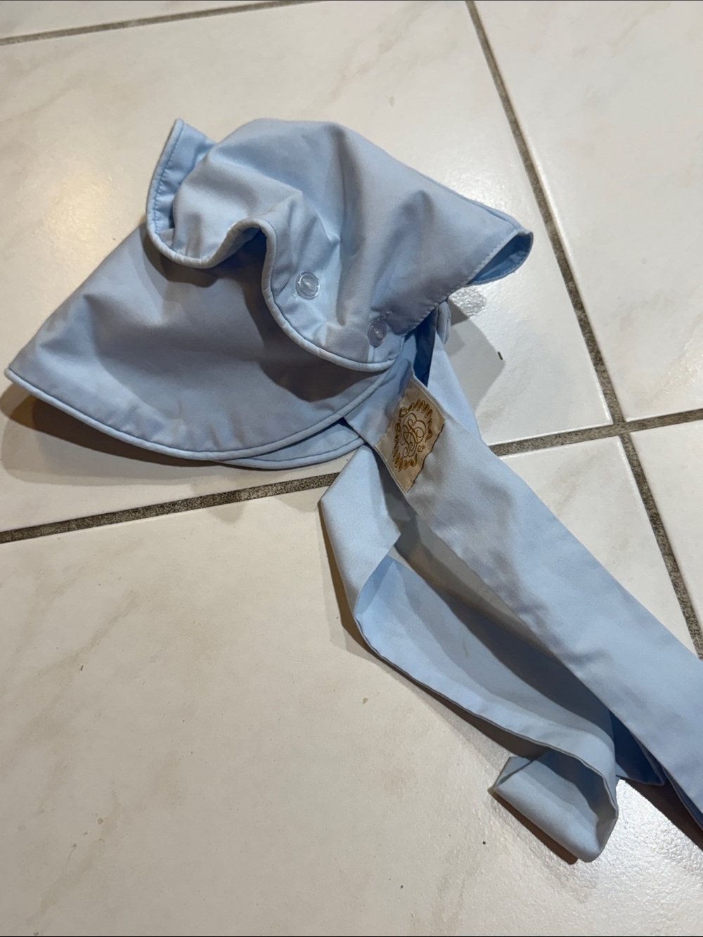 The Beaufort Bonnet Company Light Blue Kids Sun Scarf with Tie